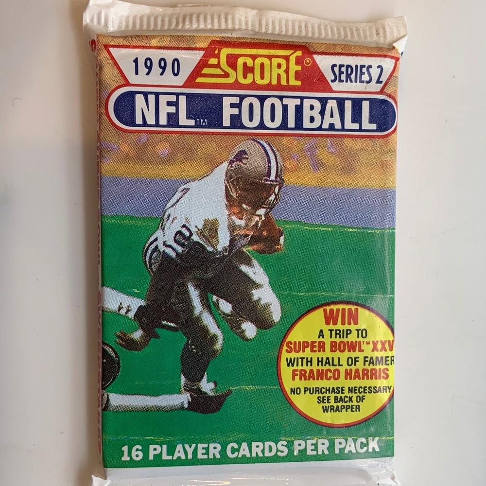 VTG 1990 Score NFL Football Series 2 Player Trading Cards Pack Sealed